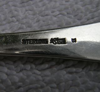 Fine ARTHUR STONE Arts & Crafts Sterling BABY FORK - Plain Rounded - No Mono - NR 4