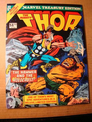 Treasury - Marvel Edition 10 - Thor Vf/nm 9.  0 Rare In Grade 1976