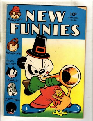Funnies 82 Fn - Dell Golden Age Comic Book Walter Lantz Andy Panda Jl15