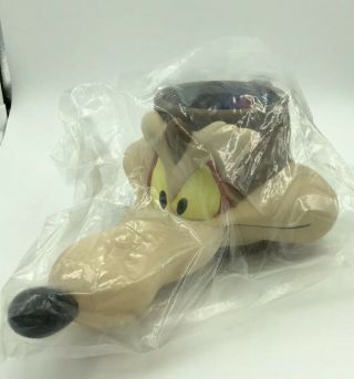 Wile E.  Coyote Plastic Mug.  1992 Kfc.  Looney Tunes,  Wiley Vintage In Bag