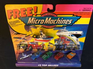 Micro Machines 3 Top Sellers Vw Bug Chevy Pick Up Mazda Datsun 240z Mustang 64