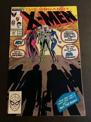 Uncanny X - Men 244 1989 Gorgeous Nm 9.  4 Wolverine 1st Appearance Of Jubilee