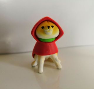 Shiba Sanpo Red Raincoat Shiba Inu Dog Capsule Toy Figure