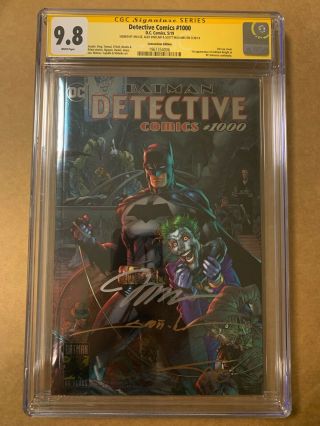 Detective Comics 1000 3x Signed Scott Williams Jim Lee Variant Foil Cgc 9.  8