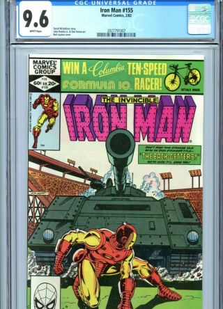 Iron Man 155 Cgc 9.  6 White Pages Layton Cover Marvel Comics 1982