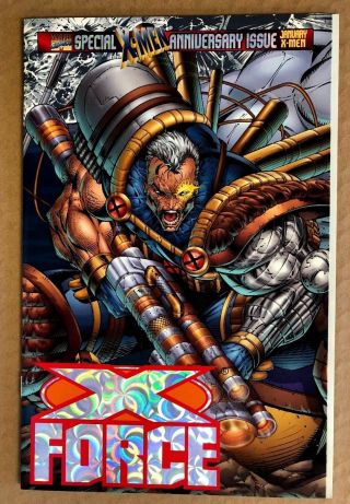 X - Force 50 Rob Liefeld Variant Cover Cable Deadpool Domino Marvel 1996 Nm