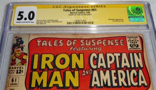 Tales of Suspense 61 CGC SS Signature Autograph STAN LEE Mandarin App.  Iron Man 2