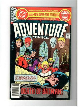 Adventure Comics 462 68 Page Giant Death Earth 2 Batman