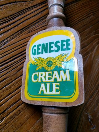 VINTAGE GENESEE Cream Ale Beer Tap Handle Wood - Rochester,  York 2