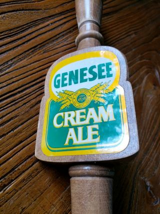VINTAGE GENESEE Cream Ale Beer Tap Handle Wood - Rochester,  York 5