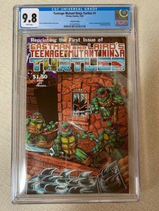 Teenage Mutant Ninja Turtles 1 4th Printing Cgc 9.  8