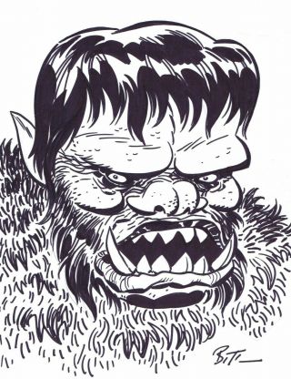 The Green Gargantua By Bruce Timm From Sdcc 2018 Wonderfully Detailed Sketch