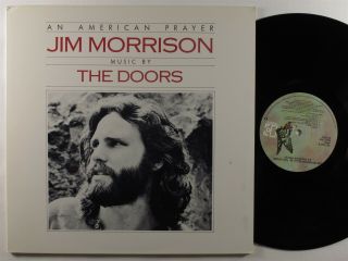 Doors/jim Morrison An American Prayer Elektra Lp Vg,  W/attached Booklet ^