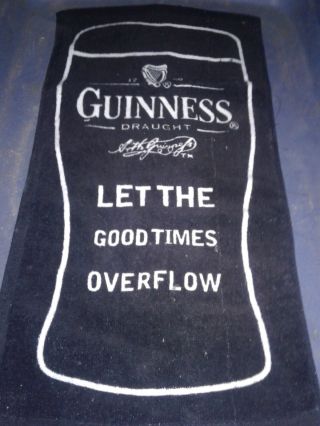 Guinness Bar Hand Towel And Floating Widget