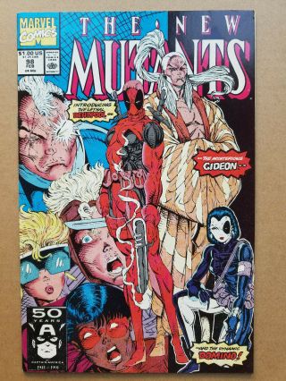 Marvel Comics,  The Mutants 98 - 1st Appearance Of Deadpool,  1991 (nm)