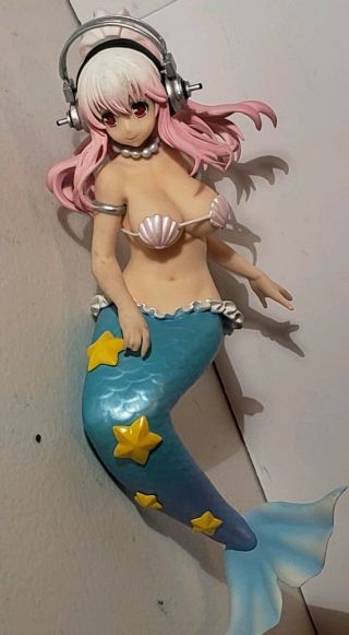 Anime Pvc Figure Sexy Girl Mermaid Headphones Sonico Collectibles.  No Box