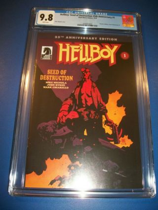 Hellboy: Seed Of Destruction 25th Anniversary 1 Cgc 9.  8 Nm/m Dark Horse Reprint
