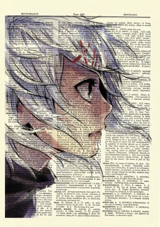 Juuzou Suzuya Tokyo Ghoul Anime Dictionary Art Print Poster Picture Book Japan