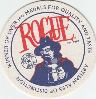 Beer Coasters WA/OR State - Eugene City,  Redmond,  Mt.  Angel,  Rogue (2 diff) 5