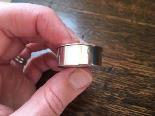 Good Vintage Dual Compartment Oval 925 Solid Sterling Silver Pill Box,  Earring 8
