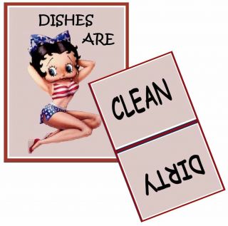 On Betty Boop Dishwasher Magnet (clean/dirty) 30 Off Of Regular Price
