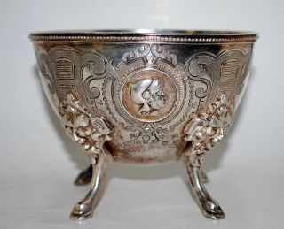 1866 Victorian Rogers& Bro.  Silver Plate Figural Lion Greek Revival Waste Bowl
