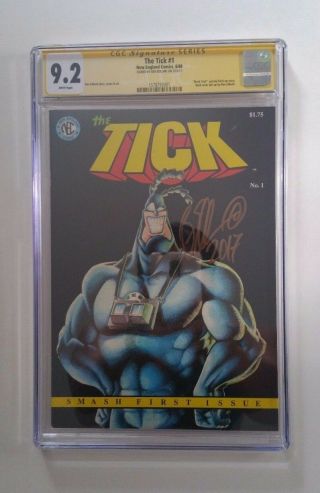 The Tick 1 Nec Cgc 9.  2 Signed By Ben Edlund At Sdcc Amazon Tv Show