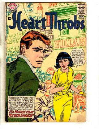 Heart Throbs 92 Vg - Dc Silver Age Comic Book Romance Teenage Night Never Jl8