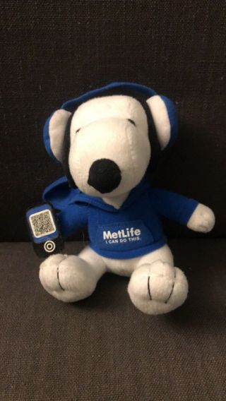 Metlife Plush Snoopy 6 Inch - I Can Do This