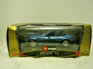 Burago 1996 Bmw M Roadster 1:24 Scale (blue) Die - Cast