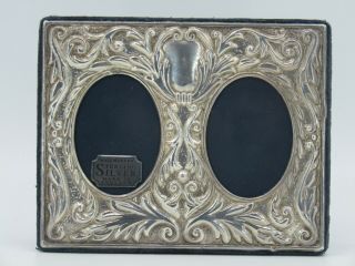 R.  Carr Ltd Ornate Sterling Silver Filigree Repousse Dual Picture Frame