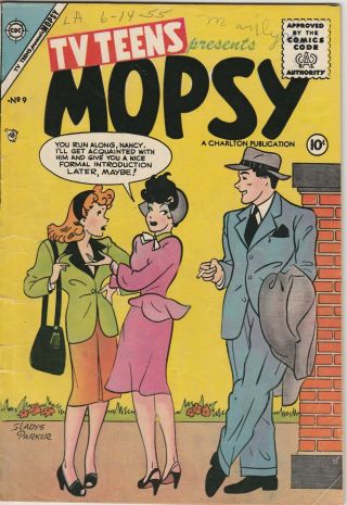 Tv Teens Presents Mopsy Volume 2,  Number 9,  September 1955 Good
