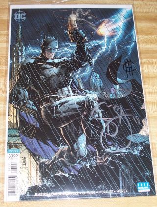 Justice League 1 (2018) Lee Variant Signed - Scott Snyder & Jim Cheung Nm