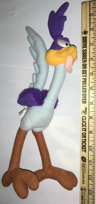 Vintage Looney Tunes Wb Road Runner Plush By Tyco 1994