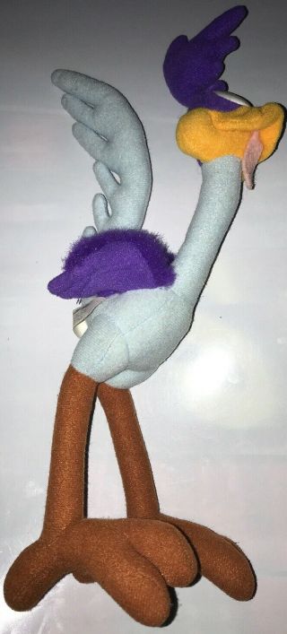 Vintage Looney Tunes WB Road Runner Plush by TYCO 1994 6