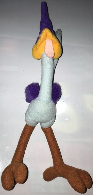 Vintage Looney Tunes WB Road Runner Plush by TYCO 1994 7