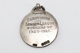 An Antique Sterling Silver 925 & Gold Derbyshire Enamelled Pendant Fob 13631 2
