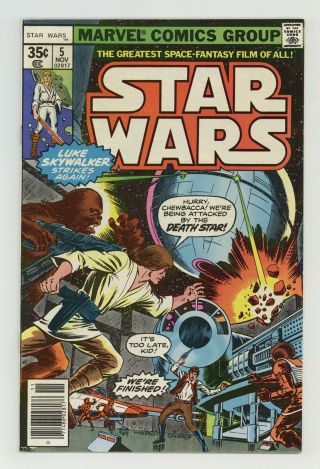 Star Wars (marvel) 5 1977 Fn/vf 7.  0