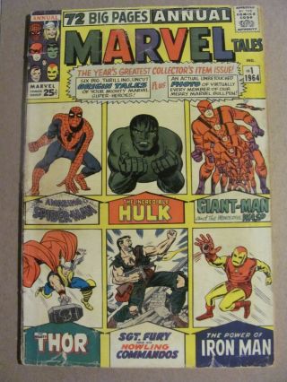Marvel Tales 1 Marvel Comics 1964 Series Reprint Fantasy 15 Hulk 1