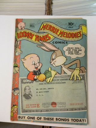 Looney Tunes 33 - Bugs Bunny,  Porky Pig - 1944 - Dell Comics