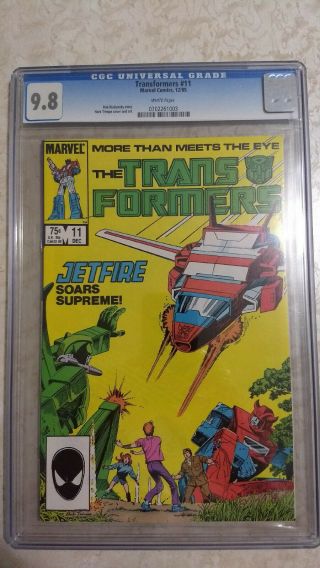 Marvel Transformers 11 Cgc 9.  8 White Pages