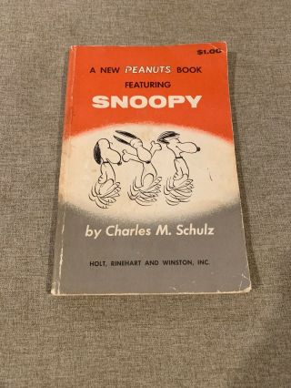 Vintage 1958 A Peanuts Book Featuring Snoopy By Charles M.  Schulz