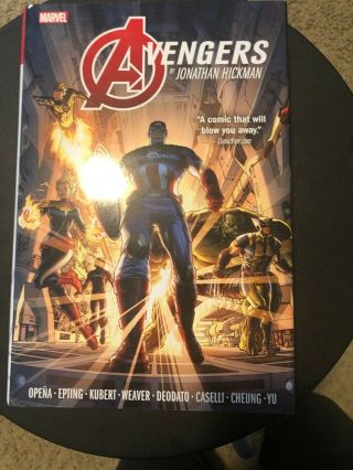 Avengers By Jonathan Hickman Omnibus Vol 1 Hc Ohc Marvel Comics Oop Rare