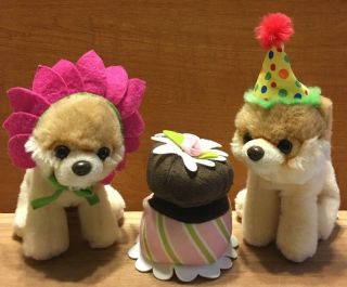 Gund Itty Bitty Boo Happy Birthday & Daisy Plush Doggies