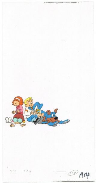 A Pup Named Scooby Doo 1988 - 92 Production Animation Art Cel From Hanna Barbera