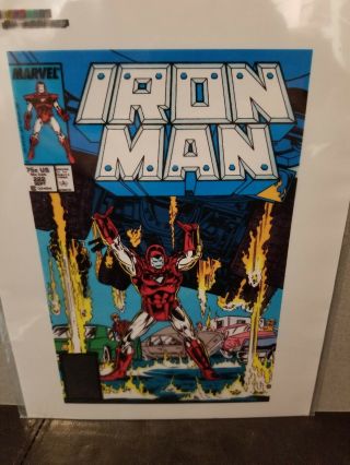 Iron Man 222 Cover Art Color Guide Transparency Iconic Tank Mark Bright