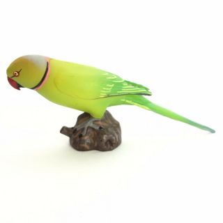 Choco Q Mini Figure Bird Indian Rose - Necked Parakeet Green Kaiyodo Choco Egg