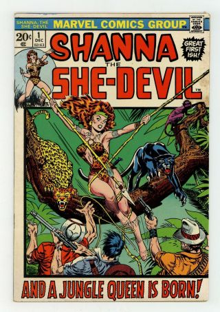 Shanna The She - Devil (1st Series) 1 1972 Gd/vg 3.  0