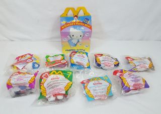 Mcdonalds 2000 Sanrio Hello Kitty Happy Meal Toys Complete Set Of 9 W Box