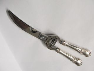 Web Sterling Handle Poultry Shears Italy Concord Xlnt Cond No Mono